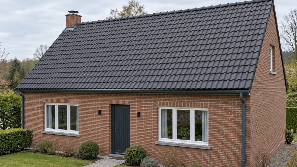 Na — nieuwe dakbedekking